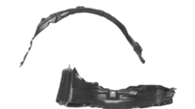 Carenaj roata Mitsubishi Lancer (Cy0), 03.2007-, partea Dreapta, Fata, 5370A288, 5234FP1T Model USA/2,0L EU