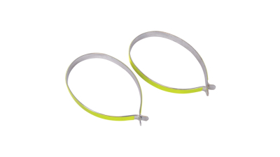 Set cleme reflectorizante pentru biciclisti cu insertie metalica , set 2 bucati 