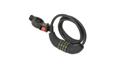 Antifurt bicicleta, lacat cu cifru 4 cifre, 120cm, fi 8, Dresco