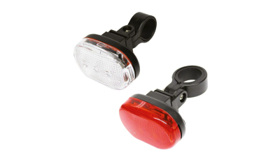 Set lumini bicicleta LED Dresco Classic, lumina fata si lumina spate