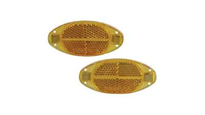 Element reflectorizant roti bicicleta , culoare galben, set 2 buc catadioptru
