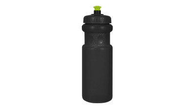 Bidon apa bicicleta 600ml, sticla culoare negru