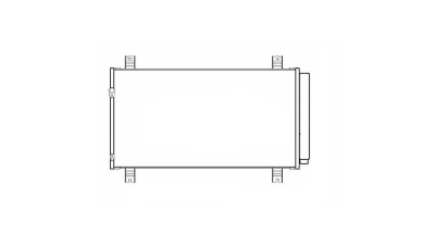 Condensator climatizare Mitsubishi Grandis, 04.2004-12.2011, motor 2.4, 121 kw benzina, cutie manuala/automata, full aluminiu brazat, 745 (700)x402 (388)x16 mm, cu uscator si filtru integrat