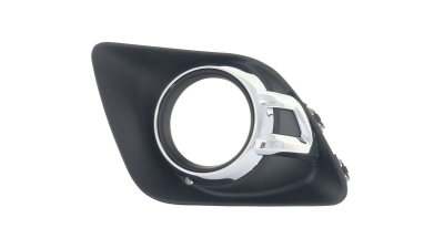 Grila bara fata Mitsubishi ASX (Ga), 01.2010-2012, Stanga, 8321A385, 525527-5 cu locas pentru proiectoare,insertie crom
