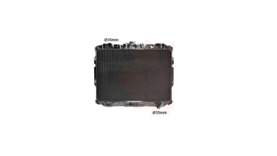 Radiator apa racire motor, MITSUBISHI PAJERO, 1984-1990 motor 2,3 TD; 2,5 TD; cv manuala, 598x415x43 mm, diametru conducta 35/35