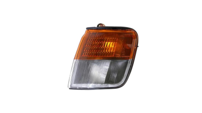 Lampa semnalizare fata cu lumina parcare MITSUBISHI PAJERO/MONTERO (V20), 01.1992-12.1995, DEPO, fata, partea stanga, alb-galben; fara soclu bec;