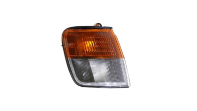 Lampa semnalizare fata cu lumina parcare MITSUBISHI PAJERO/MONTERO (V20), 01.1992-12.1995, DEPO, fata, partea dreapta, alb-galben; fara soclu bec;