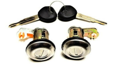 Set yale inchidere Mitsubishi L200, 11.001-10.2005, cu 2 butuci blocare usa, fata, stanga/dreapta, YE05506A,