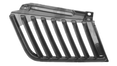 Grila radiator Mitsubishi L200, 12.2005-04.2010, stanga, negru, fara modelul cu simpla cabina, 527905-3