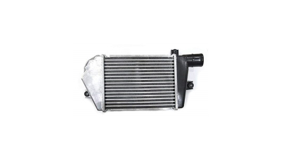 Intercooler Mitsubishi Pajero Sport 07.2008-, motor 2.5 DI-D 131kw, diesel, cu/fara AC, aluminiu brazat/plastic, 275x204x50 mm, SRLine, rezervor aluminiu dreapta 