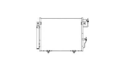 Condensator climatizare Mitsubishi Pajero (V80/V90), 02.2007-10.2009, motor 3.0 V6, 154 kw benzina, cutie manuala/automata, full aluminiu brazat, 662 (620)x500 (490)x18 mm, cu uscator si filtru integrat