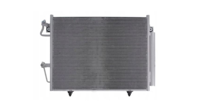 Condensator climatizare Mitsubishi Pajero (V80/V90), 02.2007-10.2009, motor 3.0 V6, 154 kw benzina, cutie manuala, full aluminiu brazat, 662(620)x500(490)x18 mm, cu uscator si filtru integrat