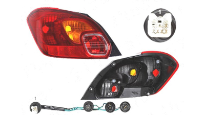Stop spate lampa Mitsubishi Space Star, 07.2014-, spate, Stanga, cu lampa ceata; P21/5W+P21W; cu suport becuri;