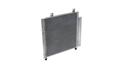 Condensator climatizare Mitsubishi Space Star, 05.2012-11.2015, motor 1.0, 52 kw; 1.2, 57 kw/59 kw benzina, cutie manuala, full aluminiu brazat, 410(370)x390(380)x16 mm, cu uscator si filtru integrat
