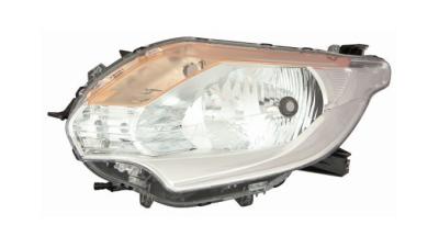 Far Mitsubishi L200, 11.2015-, Fiat Fullback 01.2016-, partea Dreapta, electric, rama neagra, fara motoras, tip bec H4, Depo