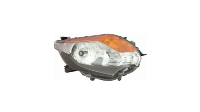 Far FIAT FULLBACK, 01.2016-; MITSUBISHI L200, 11.2015-12.2019, TYC, fata, partea dreapta, tip bec H4+P21W+W5W; electric; janta neagra; cu motor;