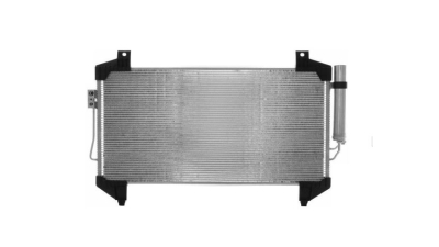 Condensator climatizare Mitsubishi Outlander (GG/GF), 08.2012-, motor 2.0, 110 kw benzina, cutie manuala/CVT, full aluminiu brazat, 710(685)x357(342)x12 mm, cu uscator filtrat