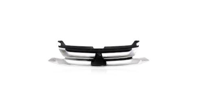 Grila radiator, masca fata Mitsubishi Outlander, 05.2015-, parte montare centrala, crom/negru, 52X205, Aftermarket