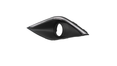 Grila bara fata Mitsubishi Outlander, 05.2015-, parte montare partea dreapta, cu ornament cromat, cu gaura proiector, 52X227-2, Aftermarket