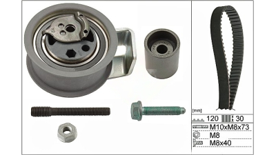 Kit distributie Audi A3 (8L), A4 (B6), A6 (C5); Ford Galaxy 1 (WGR); Seat Alhambra (7M), Arosa (6H), Leon (1M); Skoda Fabia 1 (6Y), Octavia (1U), Superb (3U), Golf 4 (1J), Passat B5 (3B), Sharan (7M), latime: 30 mm, 1.4 TDi, Aftermarket, YM216K254CA