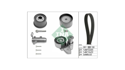 Kit curea distributie Audi A4 (8e2, B6), 2000-2004, A6 (4b2, C5), 1997-2005, A8 (4e ), 2002-2010, Motorizare 3.0, INA