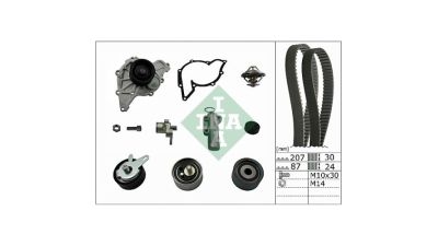 Set pompa apa + curea dintata Audi A4 (8d2, B5), 11.1994-09.2001, A6 Avant (4b5, C5), 11.1997-01.2005, A8 (4d2, 4d8), 03.1994-12.202002, Allroad (4bh, C5), 05.2000-08.2005, Skoda Superb (3u4, INA