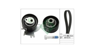 Kit curea distributie Peugeot Expert, Boxer, 508, 5008, 308, Ford S-Max, Mondeo, Kuga, Galaxy, Focus 3, C-Max, Citroen Spacetourer, Jumpy, Jumper, Ds5, Ds4, C5 3, C4, Motorizare 2.0 Blue, INA