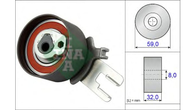 Rola intinzatoare curea distributie INA 531085910 Volvo V70 2 (Sw) V70 3 (Bw) Xc90 V60 Xc70 2 Xc70 Cross Country Xc60 C70 2 Cabriolet S60 2 S60 S40 2 (Ms) C30 S80 2 (As) V50 (Mw) V40 Hatchback S80 1 (