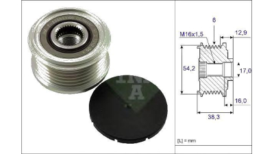 Fulie alternator INA 535006210 Peugeot Partner Tepee Partner Combispace (5F) Partner Caroserie Expert Platou / Sasiu Expert Caroserie (Vf3A, Vf3U, Vf3X) 407 Sw (6E) 308 Sw 406 (8B) 406 Break (8E/F) 40