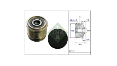 Fulie Alternator Ina, Audi A4 (B7), 2004-2008, A4 Cabriolet (B7), 01.2002-12.2009, A6, (C6, C7) 2004-2018, A7 2010-2018 Motor 3.2 Fsi, 3.2 Fsi Quattro, 2.4, 2.4 Quattro, 2.8 Fsi, 2.8 Fsi Quattro, 3.0 Tfsi Quattro, 