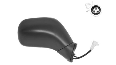 Oglinda exterioara Opel Agila (H00), 07.2000-01.2008, Suzuki Wagon R+ (Mm), 05.2000-, Stanga, Crom, electrica, Fara incalzire, carcasa neagra, Convex, View Max, 4701846; 4705259; 4705561; 9201203; 9204978 5503514M