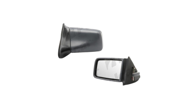 Oglinda exterioara Opel Kadett E (Hatchback +Sedan+Combi) 1985-1991 partea stanga BestAutoVest plana carcasa neagra reglare parghie