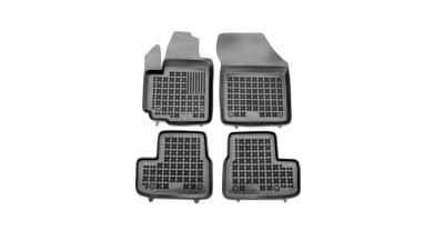 Set covorase auto din cauciuc OPEL AGILA (Hatchback), 01.2008-, presuri tip tavita, negru