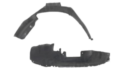 Carenaj roata Opel Astra F, 09.1991-12.2002, partea Stanga, Fata, 01101300, polietilena 5507FL1T