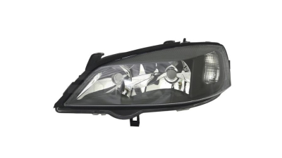 Far Opel Astra G, 01.1998-08.2009, partea Stanga, Tuning, H7+HB3; electric; reflector negru; fara motor; tuning, TYC