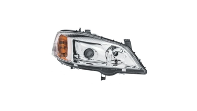 Far OPEL ASTRA G, 01.1998-08.2009, DEPO, fata, partea dreapta, xenon;tip bec D2S+H7+W5W; electric; argintiu; fara bec descarcare; fara ballast; fara motor;