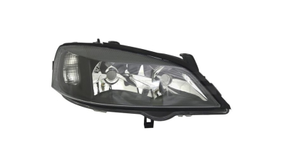 Far Opel Astra G, 01.1998-08.2009, partea Dreapta, Tuning, H7+HB3; electric; reflector negru; fara motor; tuning, TYC