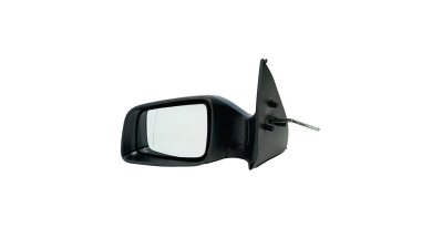 Oglinda exterioara Opel Astra G 01.1998-08.2009 partea stanga View Max crom asferica carcasa neagra reglare manuala prin cablu fara incalzire