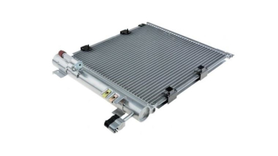 Condensator climatizare Opel Zafira A (T98), 07.1999-06.2000, motor 2.0 DI, 60 kw diesel, cutie manuala, full aluminiu brazat, 415 (375)x380 (360)x16 mm, cu uscator filtrat