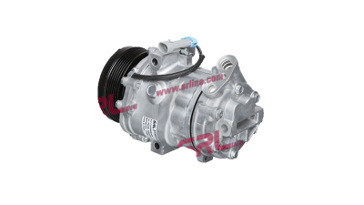 Compresor aer conditionat Opel Astra G, 1998-2009, motor 1.7 CDTI, 55kw/59kw, 2.0 DI, 60kw/2.0 DTI, 74kw, diesel, rola curea 105 mm, 6 caneluri, tip Sanden: SD6V12