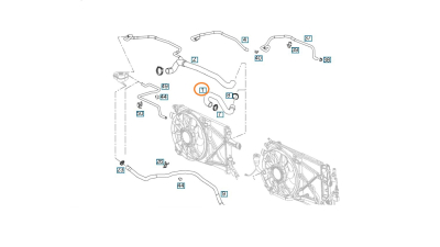 Furtun radiator Opel Astra G 1998-2009, Zafira 1999-2005, diametru 33/40 mm, cauciuc, superior, BestAutoVest 5508PW-1