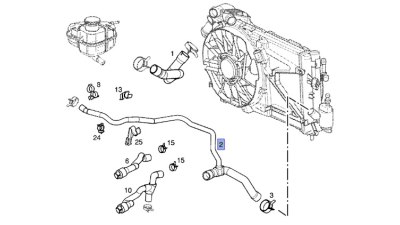 Furtun radiator Opel Astra G 1998-2009, diametru 20/30/33 mm, cauciuc, BestAutoVest 5508PW-2