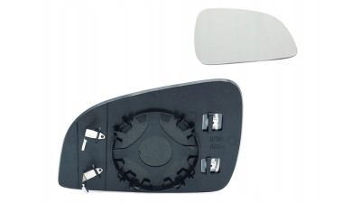 Geam oglinda exterioara cu suport fixare Opel Astra H, 2009-12.2012, Dreapta, incalzita; geam convex; cromat, View Max
