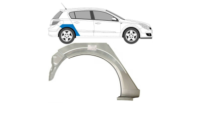 Segment exterior reparatie aripa spate Opel Astra H, 10.2003-12.2012, spate, Dreapta, 5 usi
