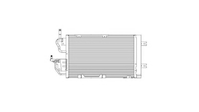 Condensator climatizare Opel Astra H, 2004-2014; ZAFIRA, 07.2005-2015 motor 1,3/1,7/1,9 CDTI; 2,0 T, full aluminiu brazat, 505 (465)x330x16 mm,