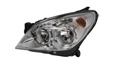 Far Opel Astra H, 10.2003-12.2012, partea Stanga, H1+H21W+H7+W5W; electric; argintiu; cu motor, DEPO