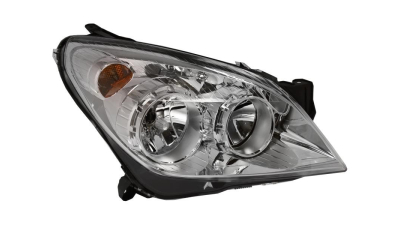 Far Opel Astra H, 10.2003-12.2012, partea Dreapta, H1+H21W+H7+W5W; electric; argintiu; cu motor, DEPO