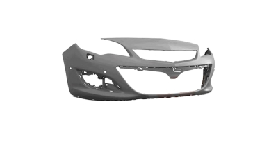 Bara fata Opel Astra J 2012-, Grunduita, cu gauri pentru spalator faruri, cu 4 gauri pentru senzori parcare si PDC, 1401040