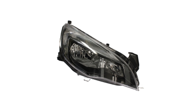 Far Opel Astra J, 09.2009-12.2012 (model 5usi/Sedan/Combi), partea Dreapta, tip bec H7+H7; cu lumini de zi, negru, cu motoras, Depo