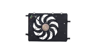 GMV radiator electroventilator Chevrolet Cruze (J300), 2009-2014 Motor 1, 6 80/83kw; 1, 8 104kw, Opel Astra J, 10.2009-2017 Motorizare 1, 6 85kw; 1, 6 Turbo 132kw Benzina, cutie Manuala, dimensiune 300W/400mm, cu 4 pini, cu rezistor, plastic, 55112